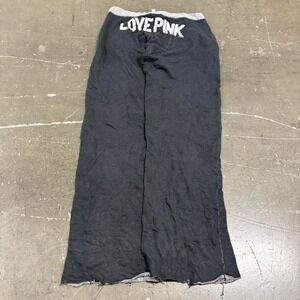 Victoria Secret PINK Sweatpants Women's Size S Low Rise Wide Leg Y2K Vintage